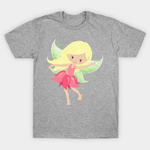 Forest Fairy, Cute Fairy, Magic Fairy, Blonde Hair T-Shirt by Jelena Dunčević